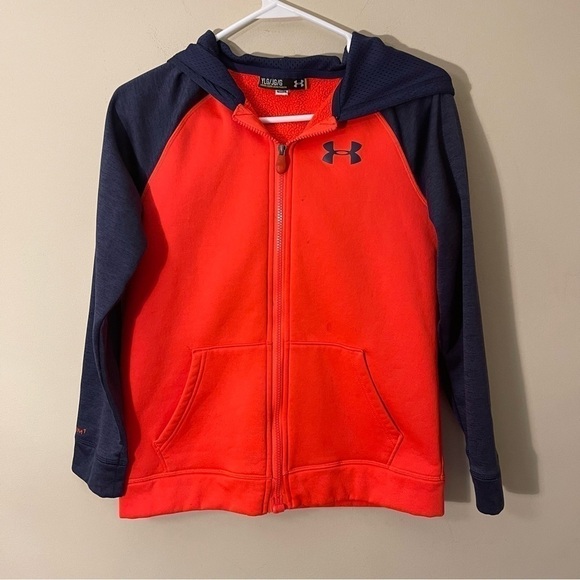 Under armour loose youth large lined interior jacket with hood - Picture 3 of 9